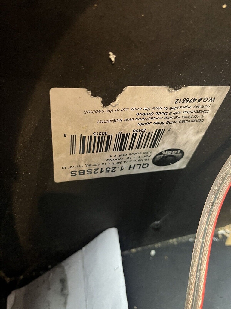 Alpine Type R 12' SWR1242D Subwoofer w. QLH-1.2512SBS Box #1