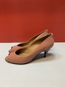 Hermes Semelle Cuir Kitten Heels Shoes Size 38 w. Pouch cost