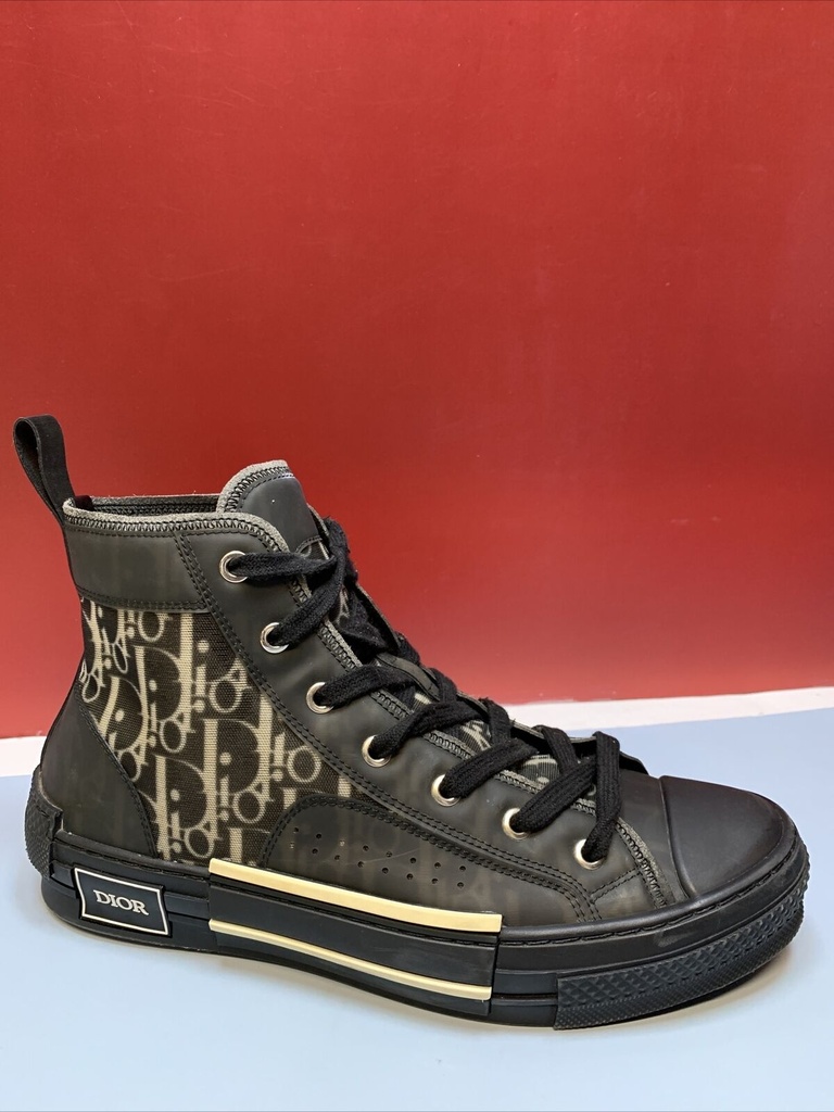 Dior Size 41 B23 Oblique Whole Pattern High Cut Sneakers 3Sh118Yjp Preowned #1