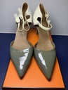 HERMES Semelle Cuir Ankle Strap Heels Shoes Size 38 price