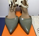 HERMES Semelle Cuir Ankle Strap Heels Shoes Size 38 cost