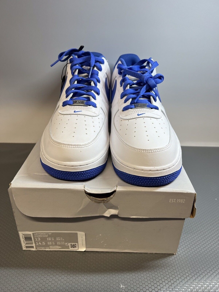 Nike Air Force 1 Low '07 White Medium Blue Size 13 DH7561-104 NWB #1