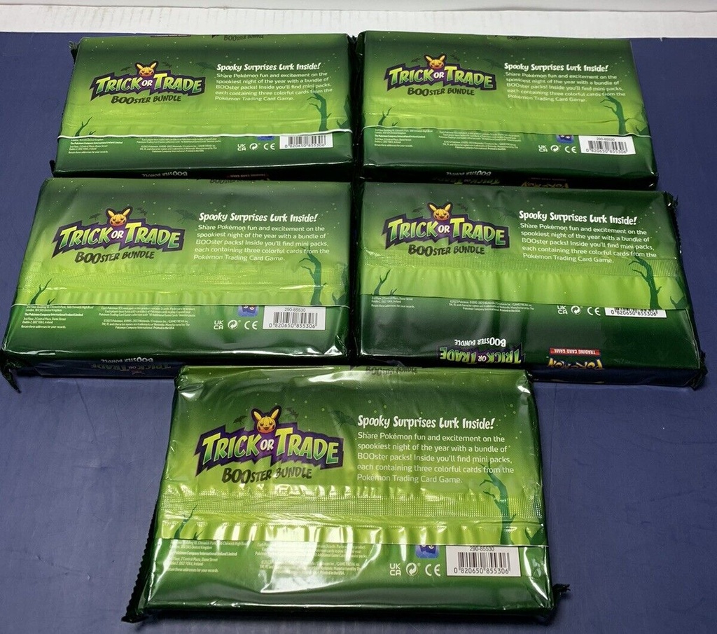 Lot Of Five Pokémon TCG: 2023 Trick or Trade Booster 50 Mini Packs Inside #1