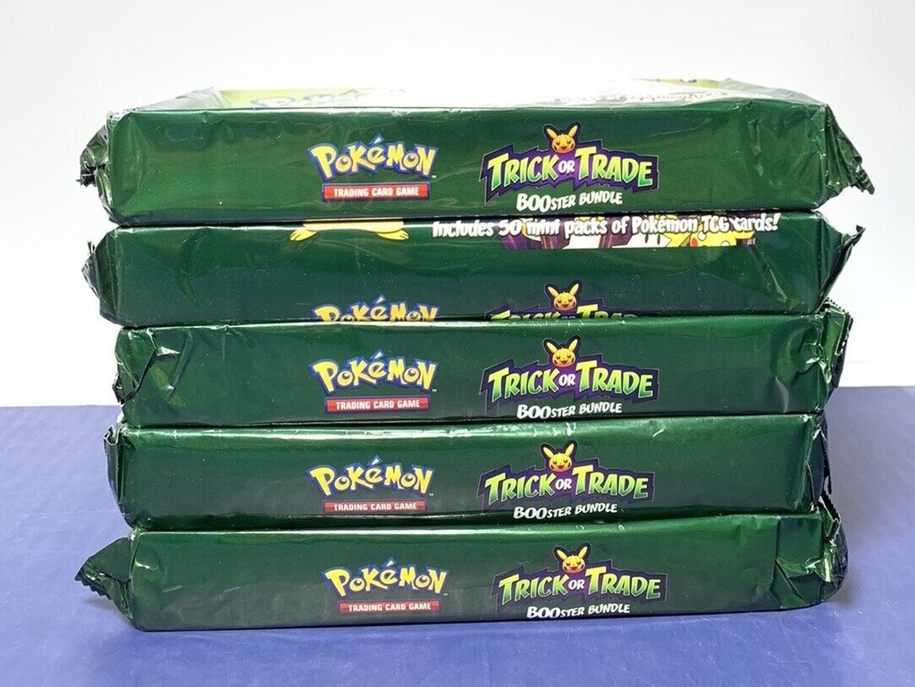 Lot Of Five Pokémon TCG: 2023 Trick or Trade Booster 50 Mini Packs Inside #1