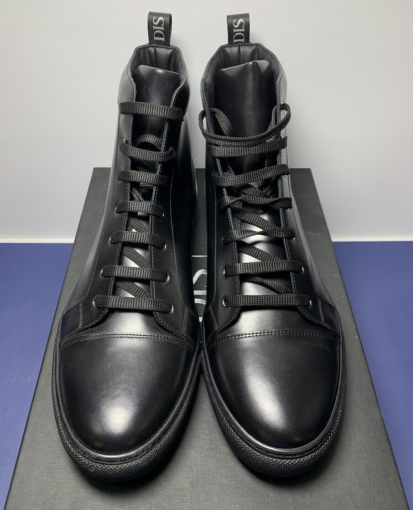 DIS Gianmarco High top black calf sneaker NWB Made in Italy SZ 45 #1
