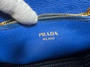 Prada Royal Blue Vitello Daino Leather Double Strap Flap Crossbody Bag – photo-3