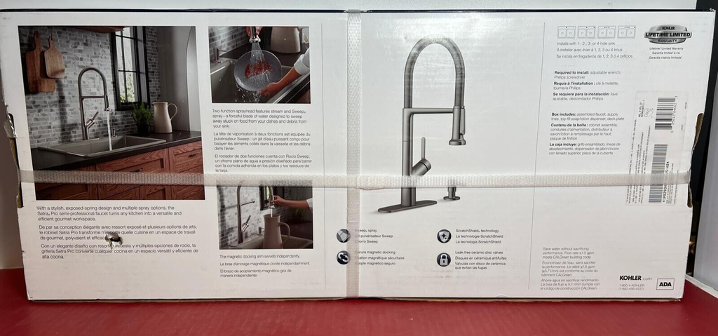 Kohler Setra Pro R29343-SD-VS Kitchen Faucet w/Soap Dispenser Vibrant Stainless #1