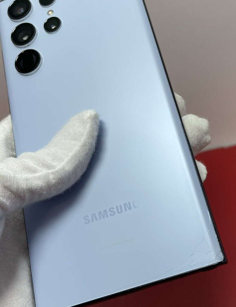 Samsung Galaxy S22 Ultra SM-S908U1 512GB Blue 5G Unlocked *Fair CondItion* #3