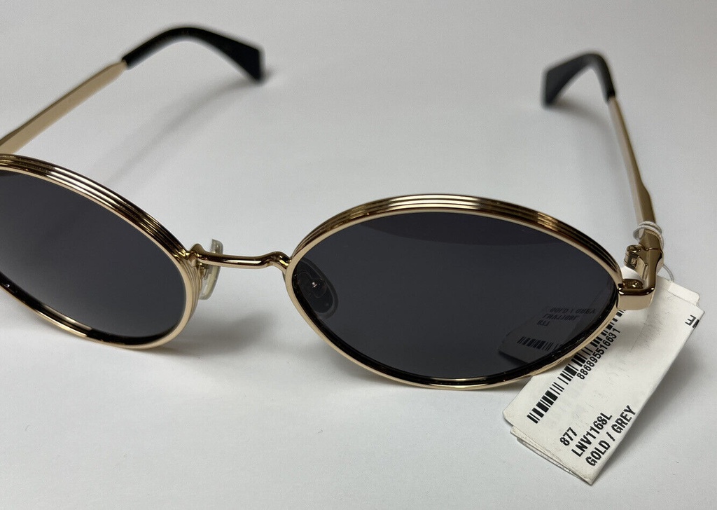 Lanvin LNV116S Sunglasses Women Gold/Gray Oval 57mm #1