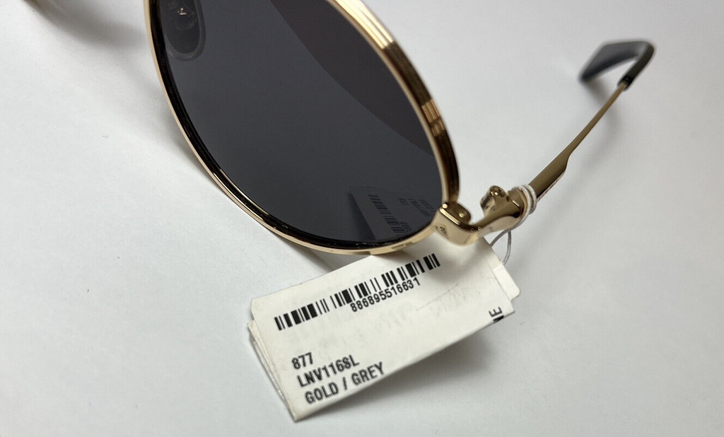 Lanvin LNV116S Sunglasses Women Gold/Gray Oval 57mm #3