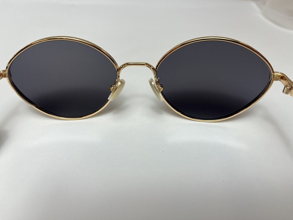 Lanvin LNV116S Sunglasses Women Gold/Gray Oval 57mm #9