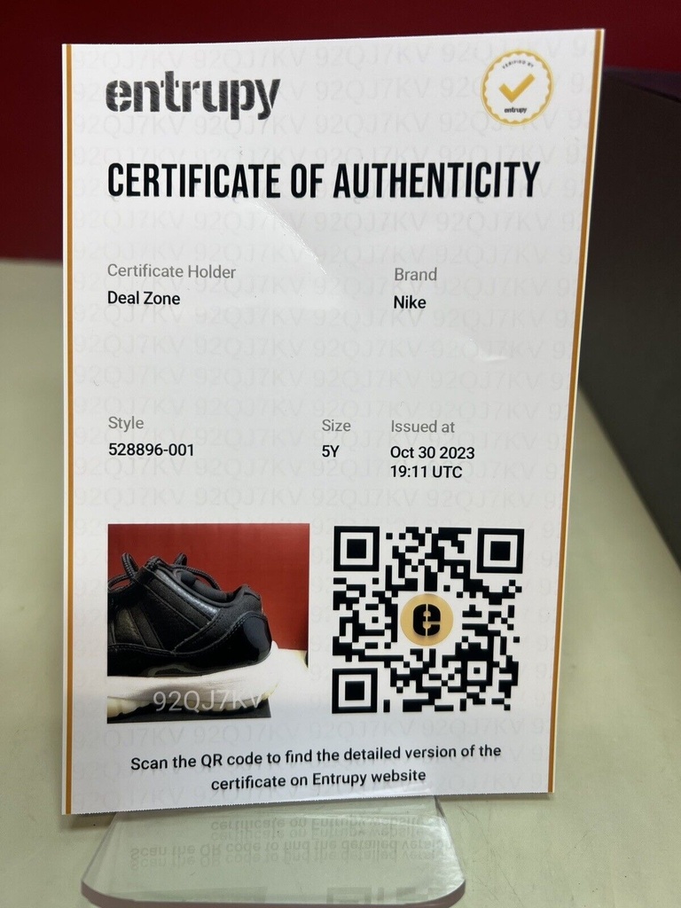 Nike Air Jordan 11 Retro Low GS '72-10' Black 528896-001  Sz 5Y CIB #9