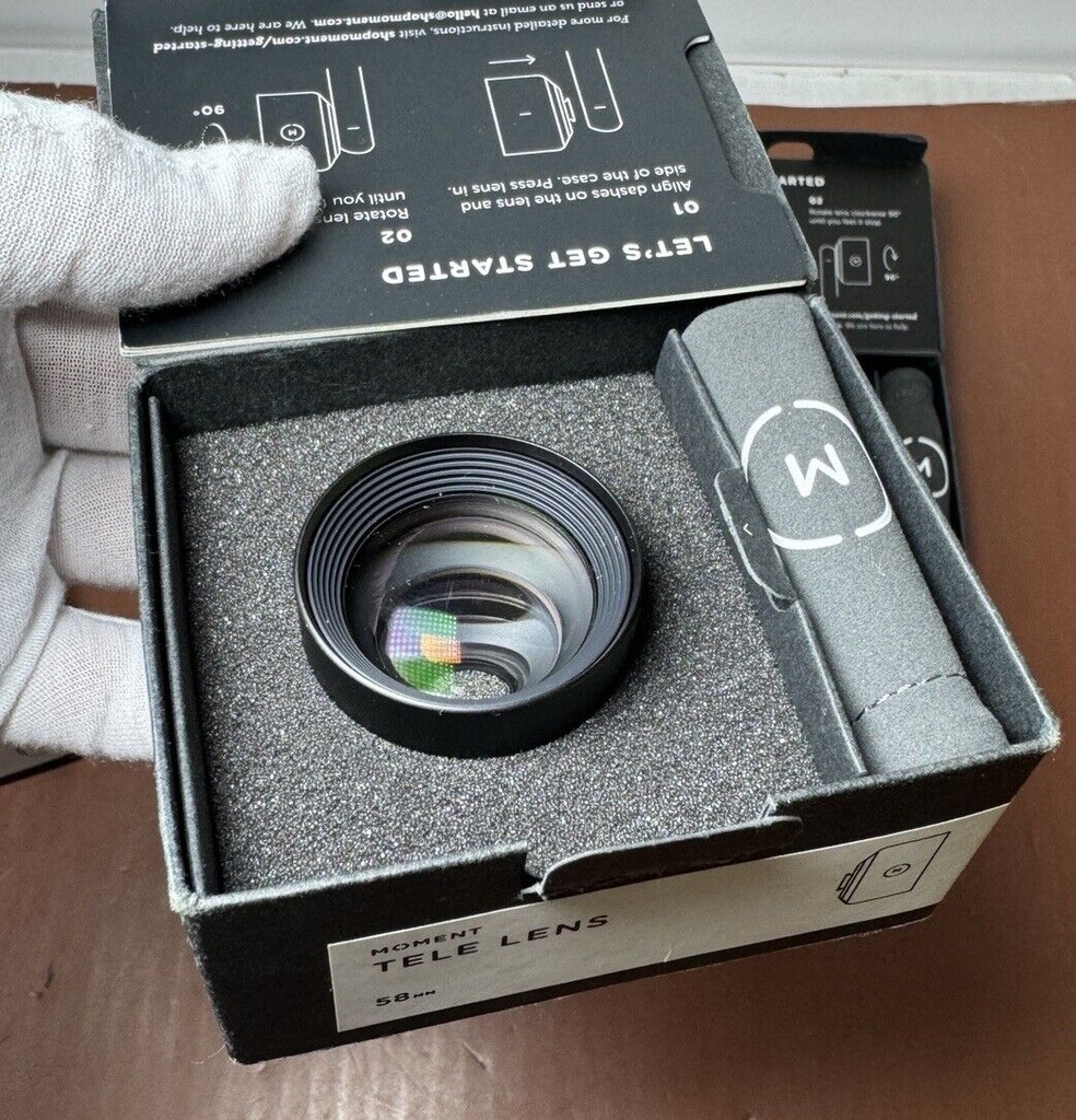 Moment Lens Kit - Fisheye 14mm, Tele 58mm, Wide Lens 18mm -Mint condition #4