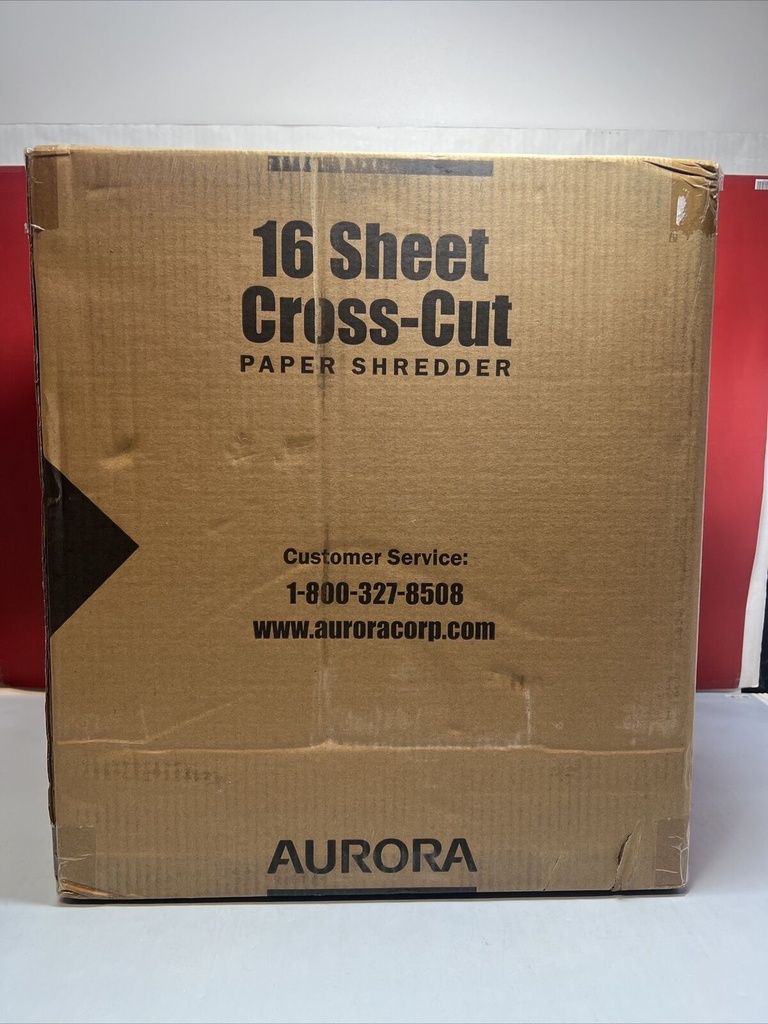 Aurora AU1645xa Heavy Duty Anti-Jam CrossCut Paper/Credit Card Shredder SEALED #1