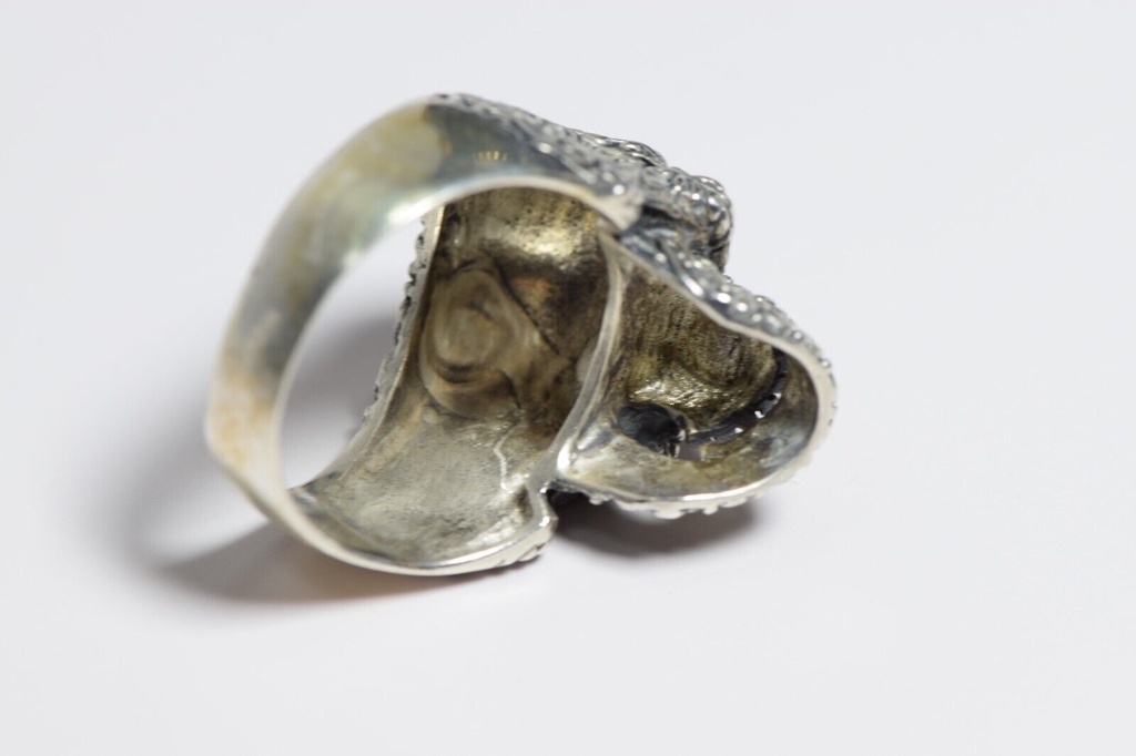 Sterling Silver 925 Sugar Skull Ring Size 13 #3