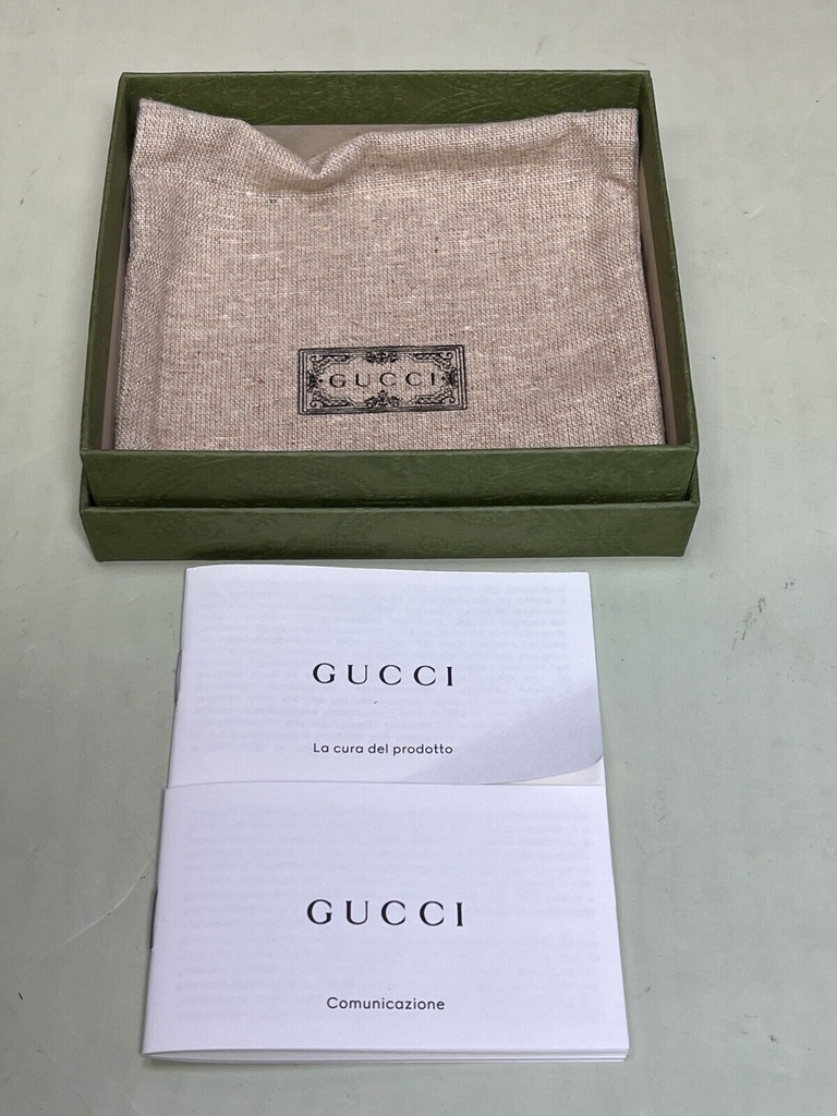 2023 Gucci GG Supreme Card Case / Authentic / Vintage appeal! / Entrupy Cert NEW #1