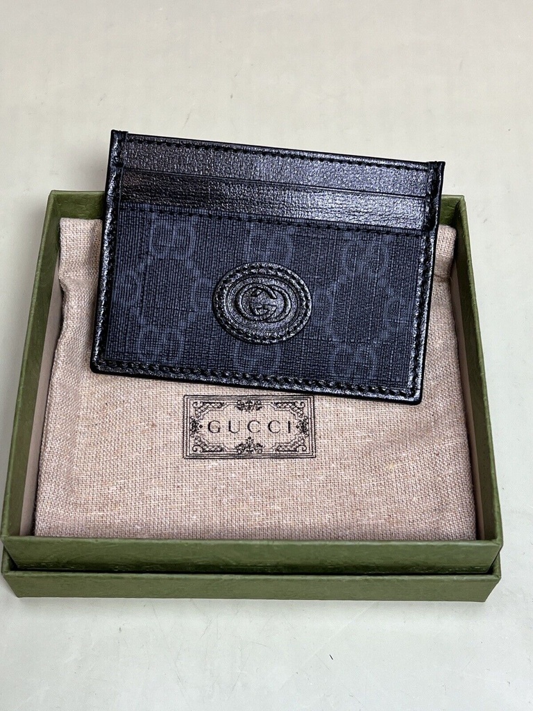 2023 Gucci GG Supreme Card Case / Authentic / Vintage appeal! / Entrupy Cert NEW #1