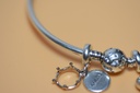Pandora Bracelet 7.75" 5 Charms Strerling Silver - Queen & Family Theme at best price