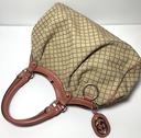 GUCCI Sukey Shoulder Tote Bag Diamante Canvas Leather Beige A3157CS412 buy