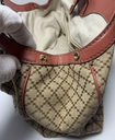 GUCCI Sukey Shoulder Tote Bag Diamante Canvas Leather Beige A3157CS412 in Boston