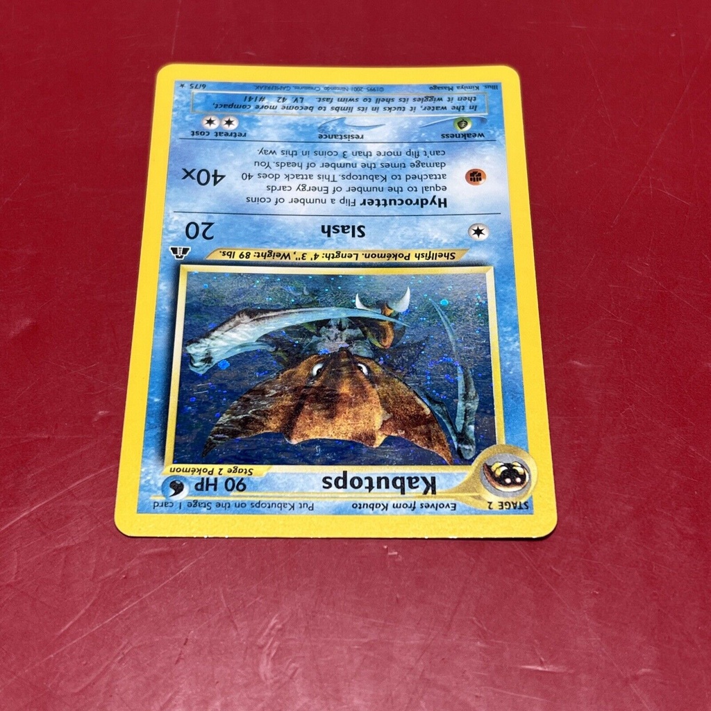 LP (Unlimited) Pokemon KABUTOPS Card NEO DISCOVERY Set 6/75 Holo Rare WOTC 6/75 #1