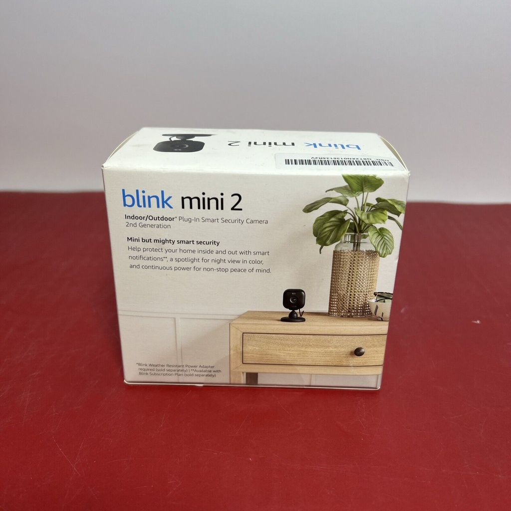 NEW Blink - Mini 2 Indoor/Outdoor 1080p Plug-In Security Camera - BLACK - LATEST #1