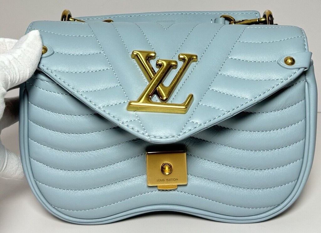 Louis Vuitton New Wave Chain Bag PM Bag Turquoise Blue Crossbody Bag #3