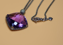 David Yurman Cushion On Point Amethyst Diamonds Sterling Silver 17" price