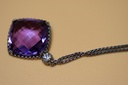 David Yurman Cushion On Point Amethyst Diamonds Sterling Silver 17" in Boston, MA