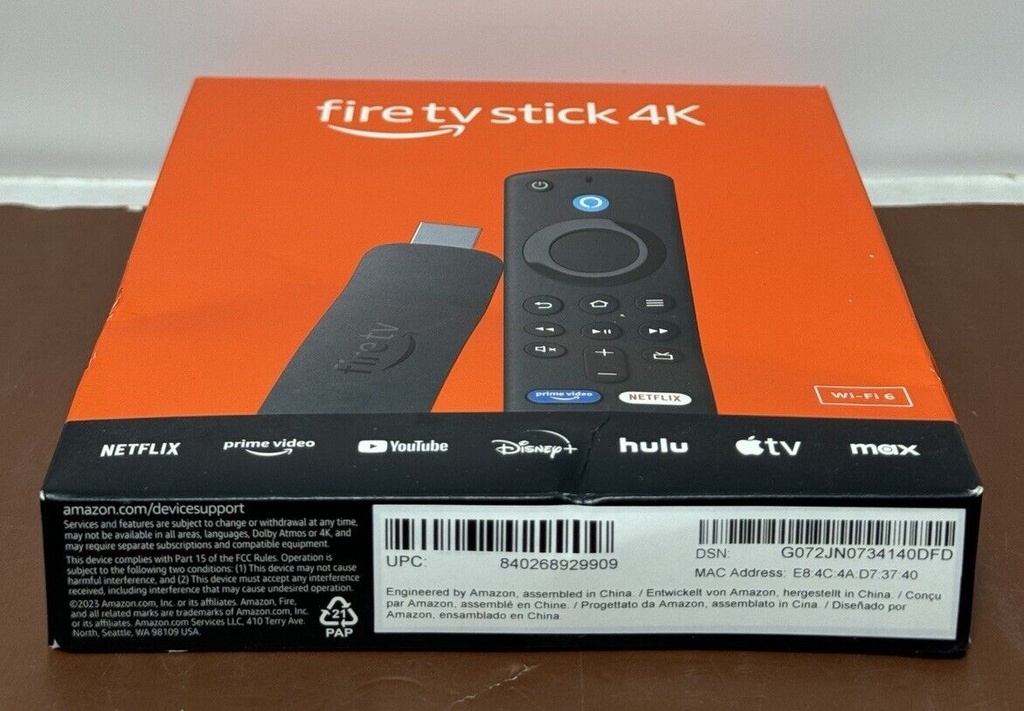 2024 Amazon Fire TV Stick 4K UHD Streaming Media W/Alexa Remote Wi-Fi 6-New #2