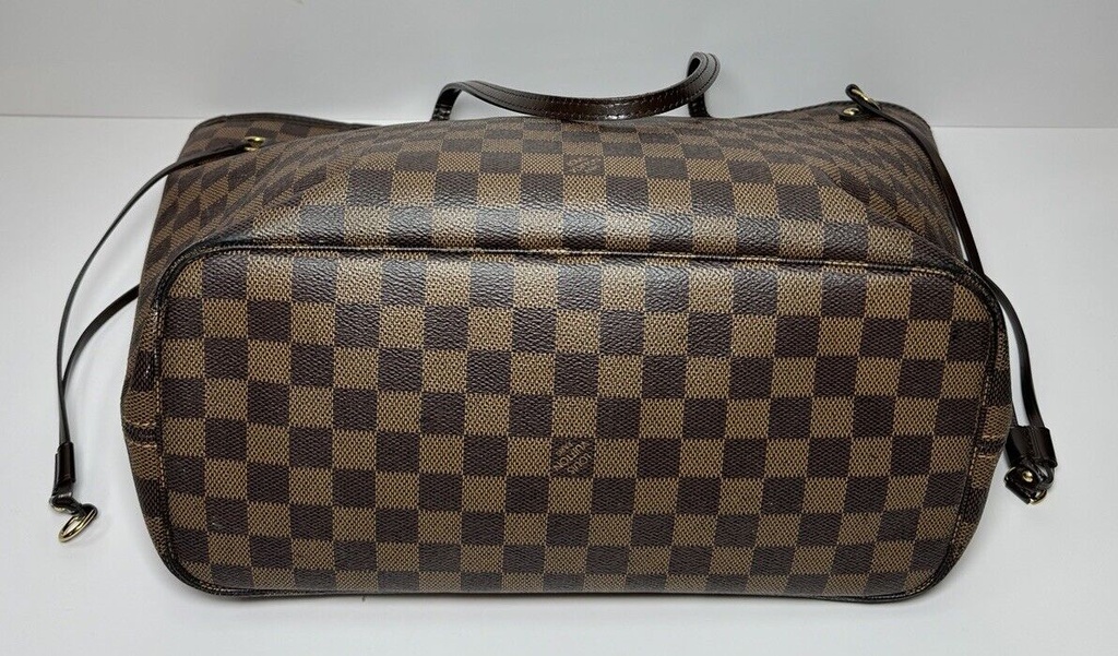 Louis Vuitton Damier Ebene Canvas Neverfull MM Shoulder Tote Bag N41358 #1