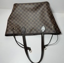 Louis Vuitton Damier Ebene Canvas Neverfull MM Shoulder Tote Bag N41358 with delivery