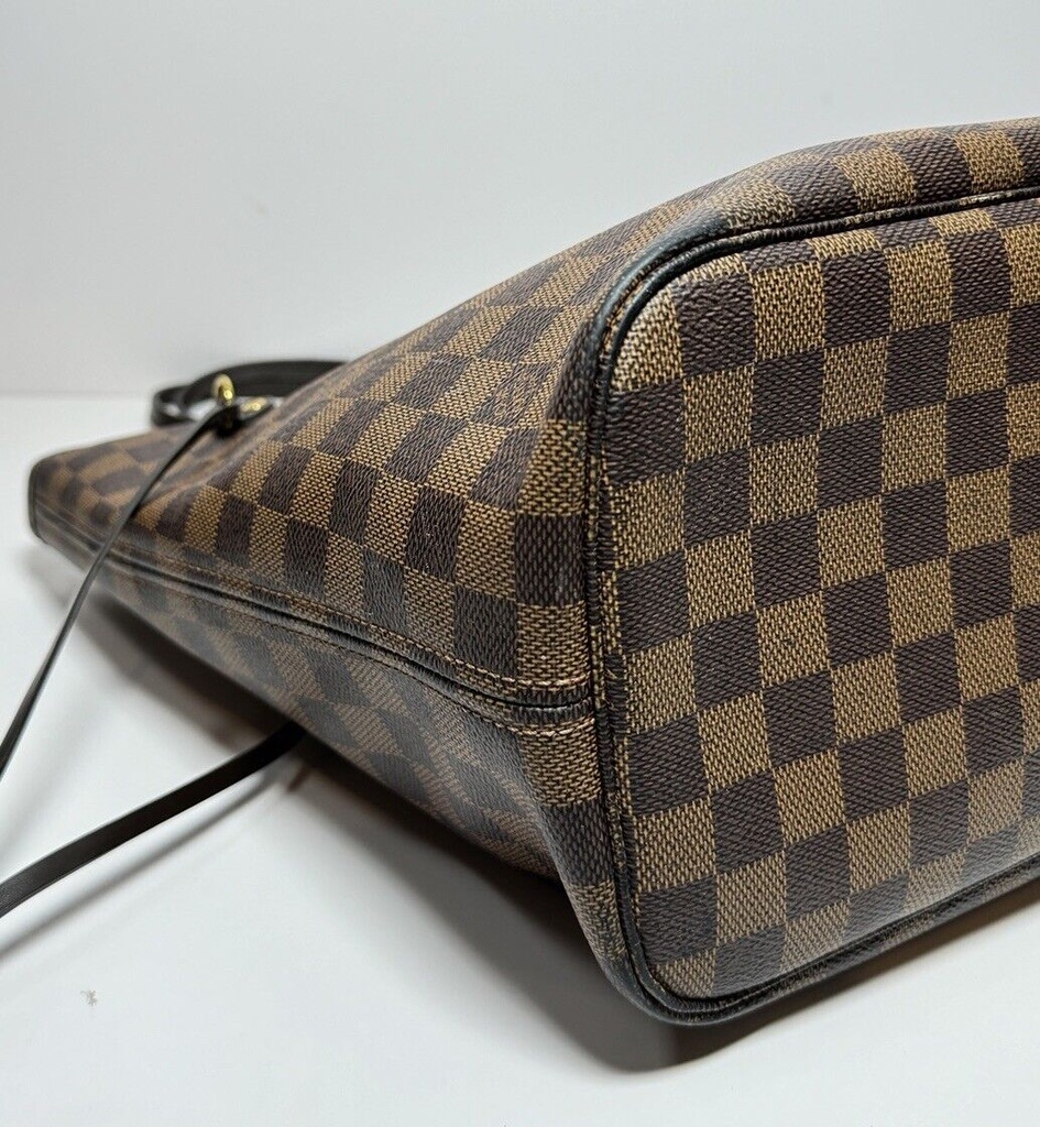 Louis Vuitton Damier Ebene Canvas Neverfull MM Shoulder Tote Bag N41358 #10