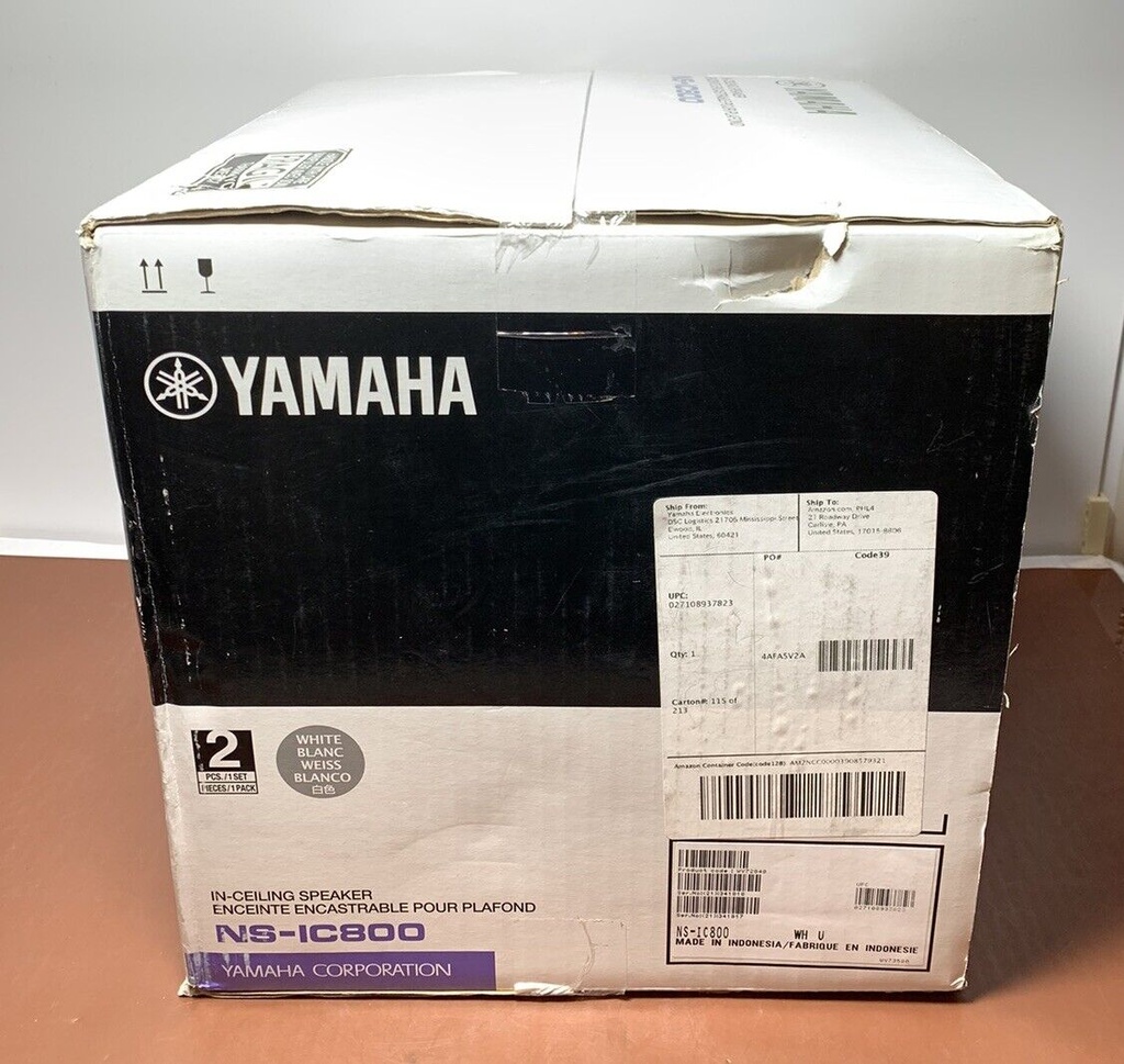 Yamaha NS-IC800WH 2-Way 8" Ceiling Speaker Pair -Brand New #1