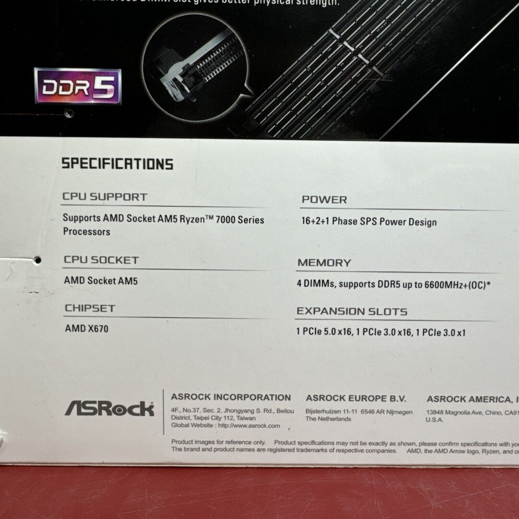 ASRock X670E Steel Legend AM5 AMD ATX Motherboard DDR5 PCIE 5.0X16 - New #4