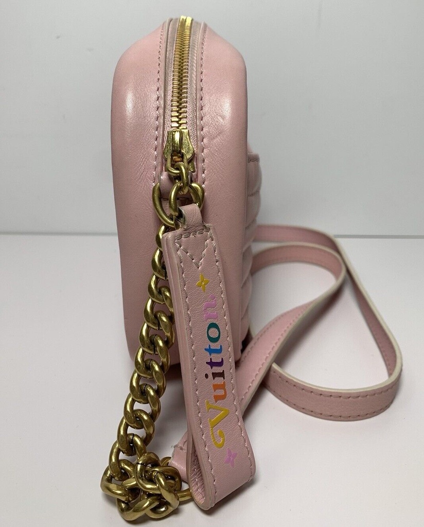 Louis Vuitton New Wave Camera Shoulder Bag Pink Quilted Leather #2