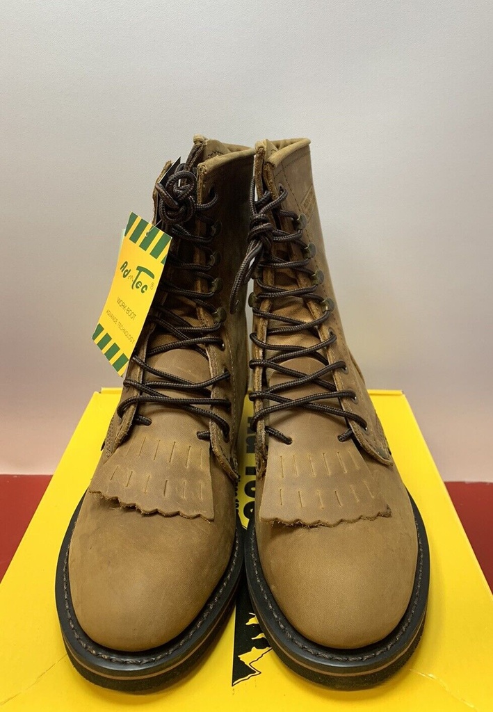 NIB Ad Tec 8" Packer Boots  Crazy Horse Leather Non Slip Womens Size  8.5 Adtec #1