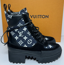 Louis Vuitton Laureate Platform Desert Boot #1A9RPJ Size 38 + Receipt used