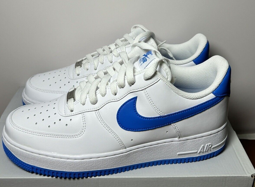 NIKE AIR FORCE 1 07 WHITE-PHOTO BLUE-WHITE SZ 9 - FJ4146-103 #2