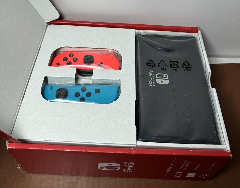 Nintendo Switch – OLED Model w/ Neon Red & Neon Blue Joy-Con Japanese #1