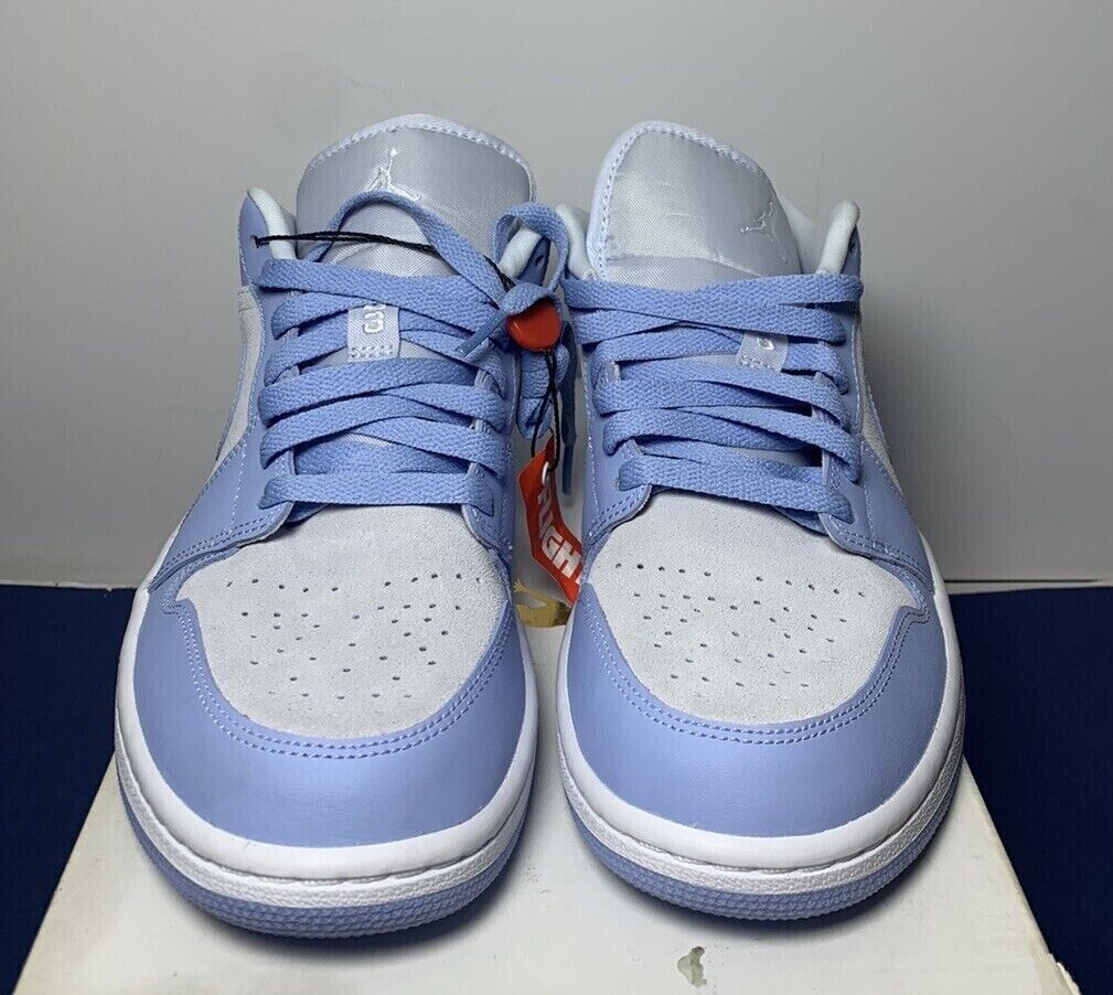 Nike Air Jordan 1 Low DC0774-050 Grey White Aluminum Blue Shoes - WMNS  S 10 #4