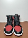 Nike Air Jordan 1 I Mid Gym Red Black White BRED Retro 554724-610 Men's 11 buy