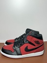 Nike Air Jordan 1 I Mid Gym Red Black White BRED Retro 554724-610 Men's 11 price