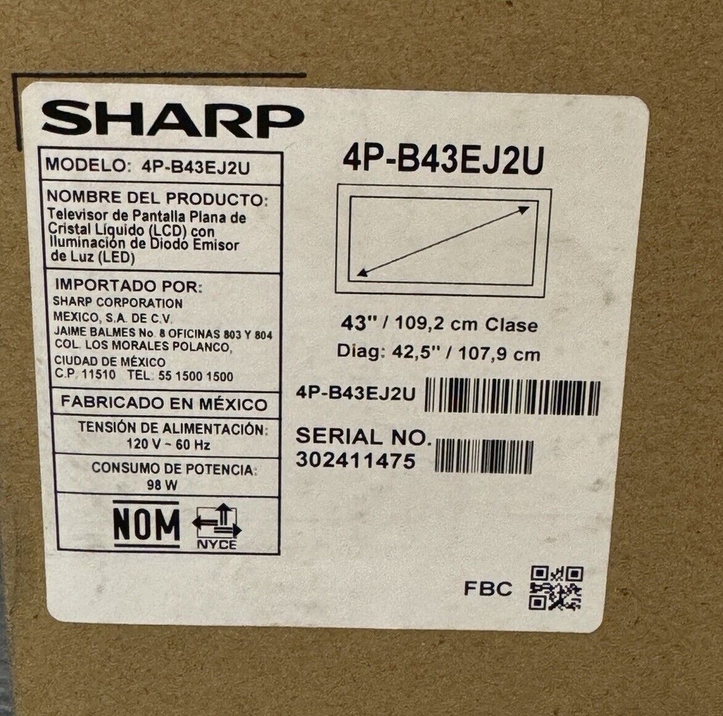 Sharp AQUOS 4P-B43EJ2U 43" 4K HDR Commercial TV #4