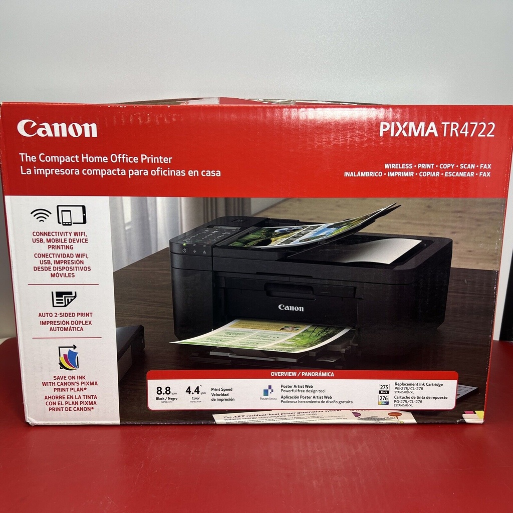 Canon PIXMA TR4722 All-in-One Wireless InkJet Printer with ADF Mobile Print #1