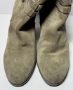 Dior Women's Taupe Suede Double Buckled Straps Ankle Boots purchase