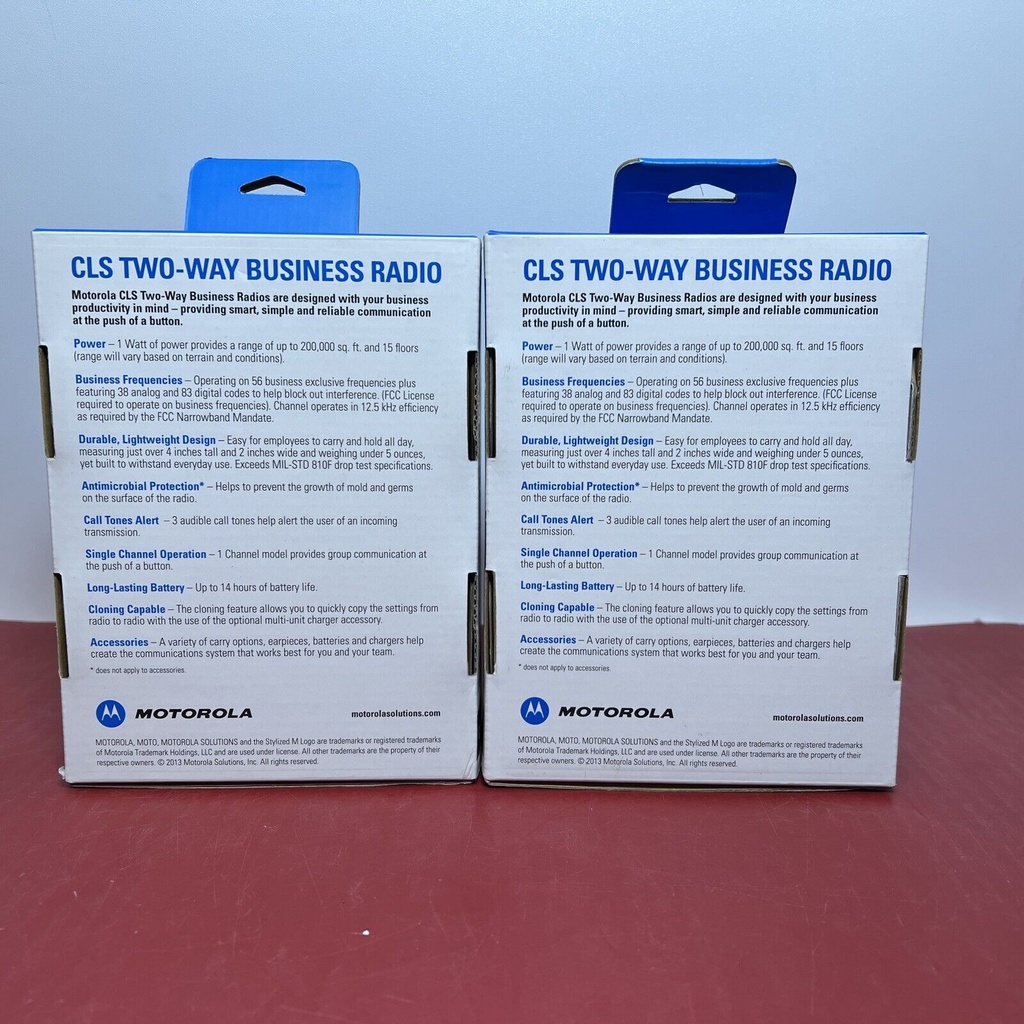 MOTOROLA CLS1110 Two Way Radio, Base and Charger (2 pack) Brand New #1