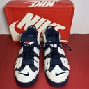 2020 NIKE AIR MORE UPTEMPO SCOTTIE OLYMPIC WHITE NAVY BLUE 414962-104 SIZE 10 used