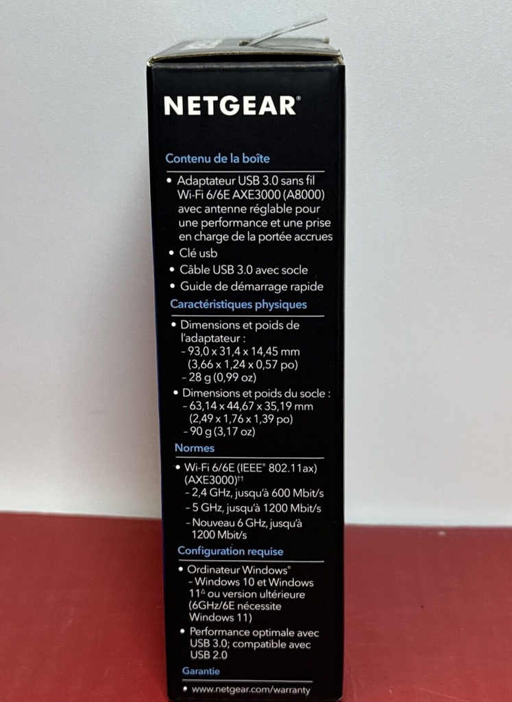 Netgear A8000 Nighthawk AXE3000 WiFi USB Adapter - USB 3.0 Tri-Band WiFi 6E #2