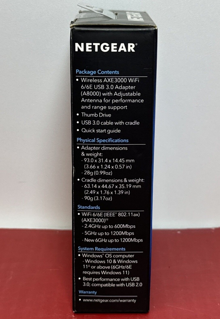 Netgear A8000 Nighthawk AXE3000 WiFi USB Adapter - USB 3.0 Tri-Band WiFi 6E #3